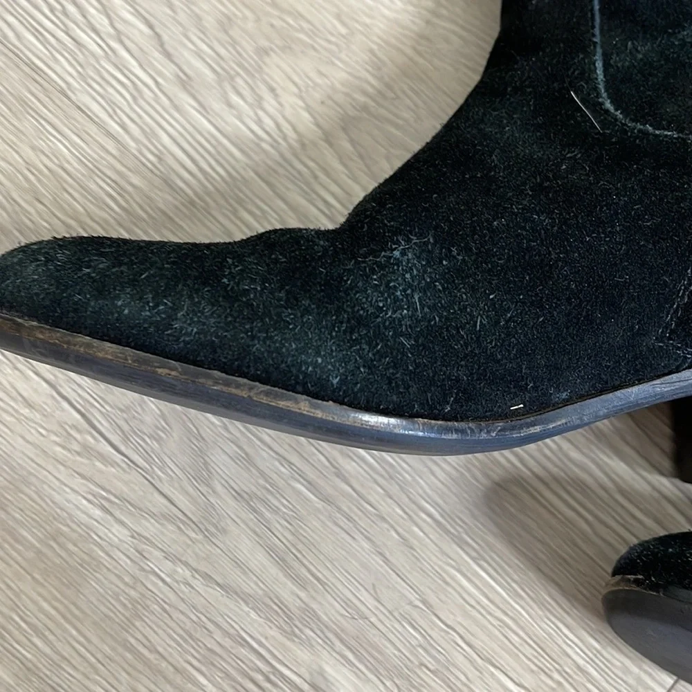 Steve Madden Black Suede Tyga Boots